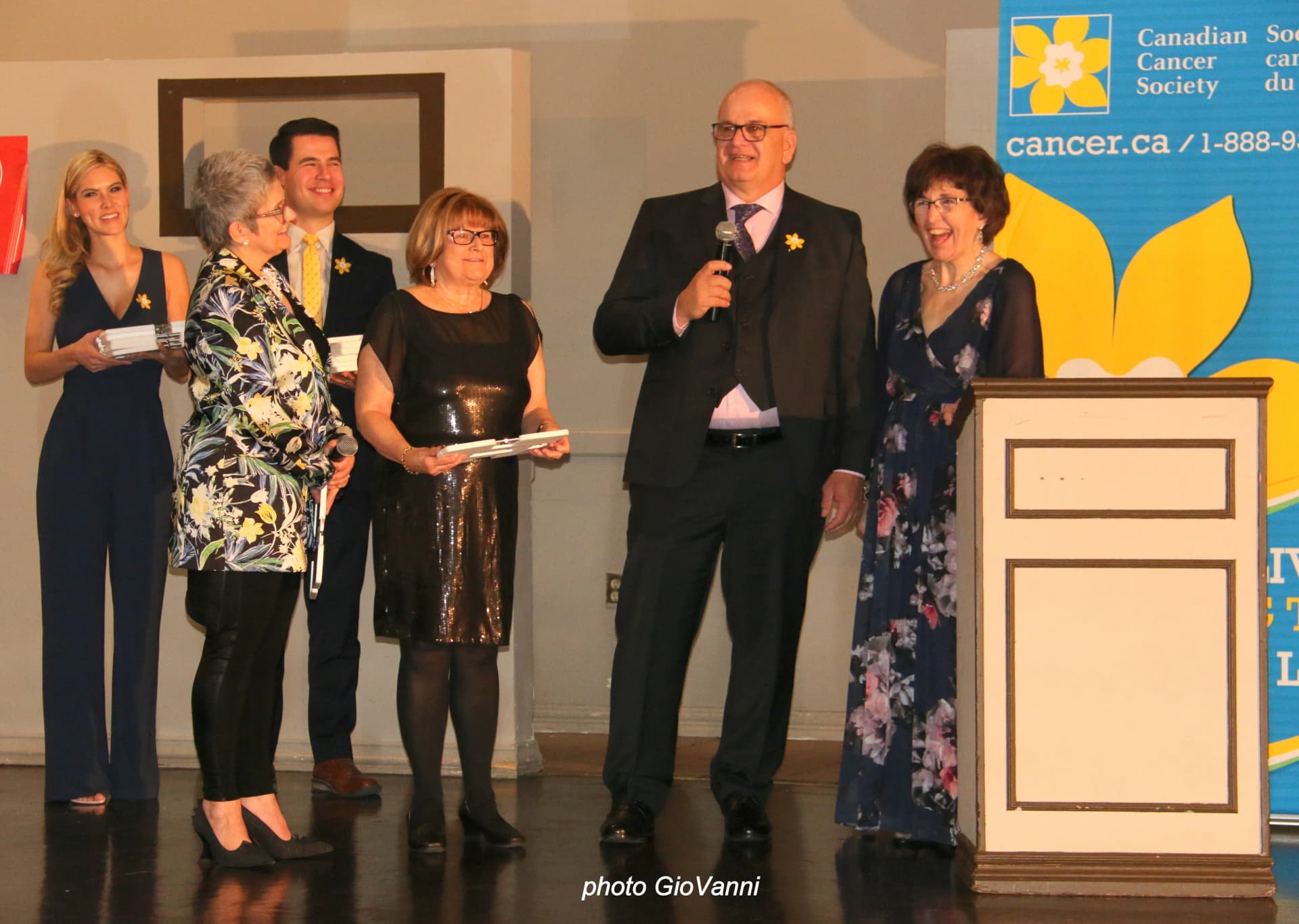 Gala presentation with sponsors