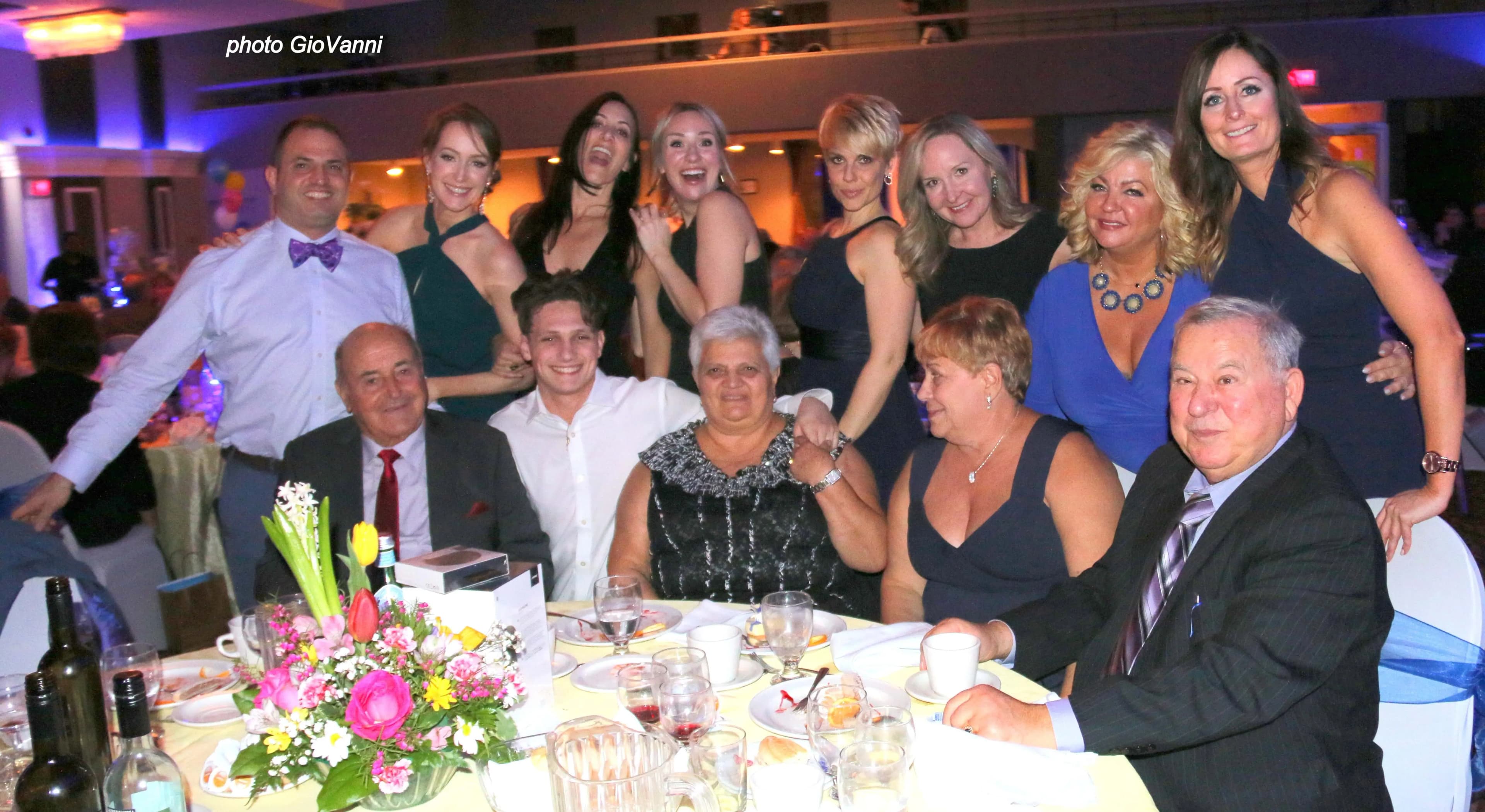 Large group of attendees at the gala dinner